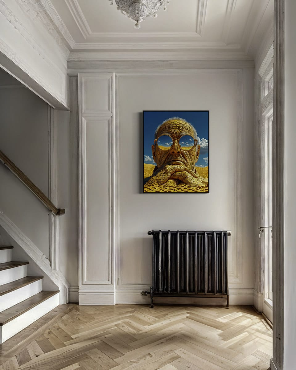 The entry, the encounter — Entrance hall, Framed · 60 × 90 cm