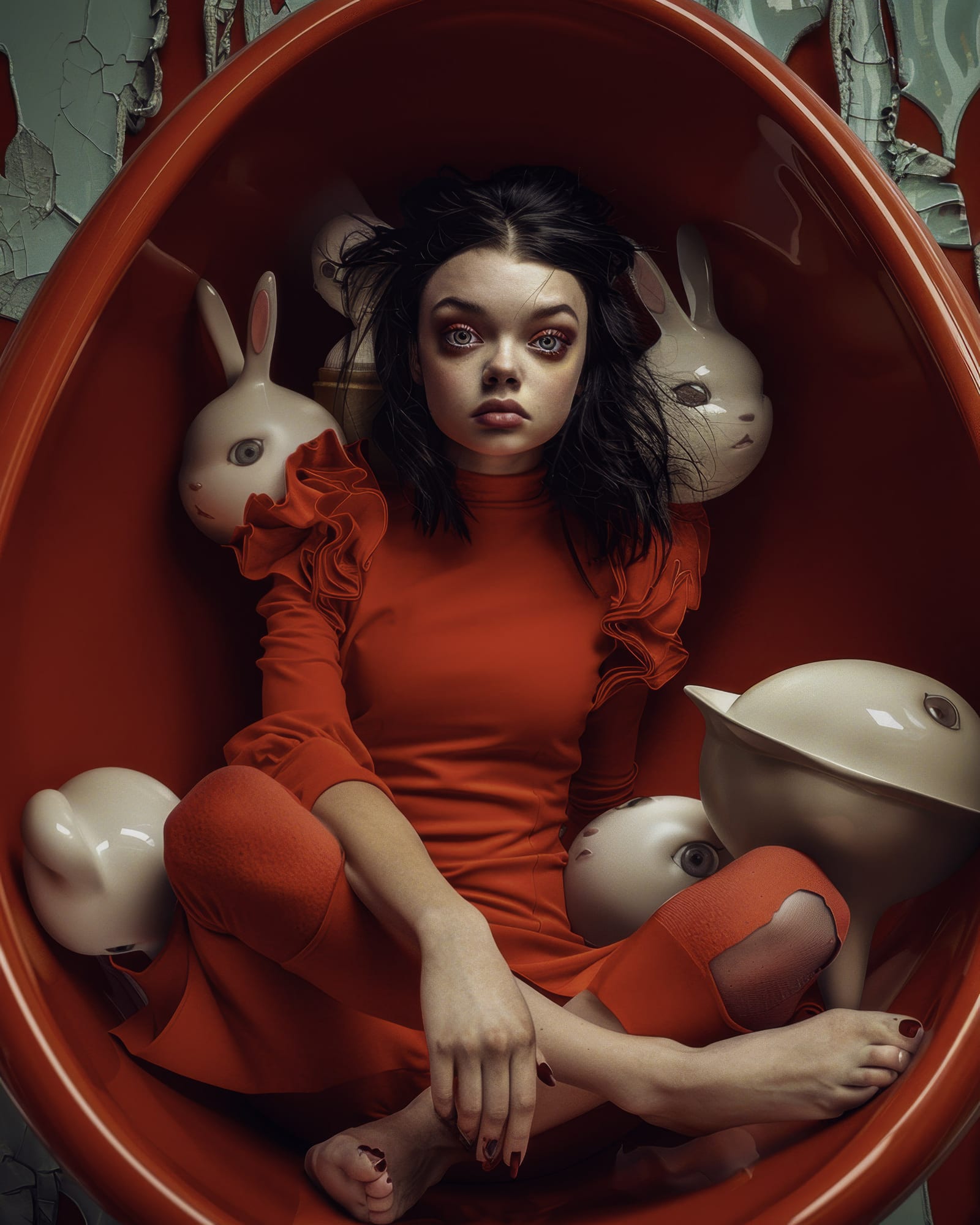 "Moral Reflections in Red Hues"